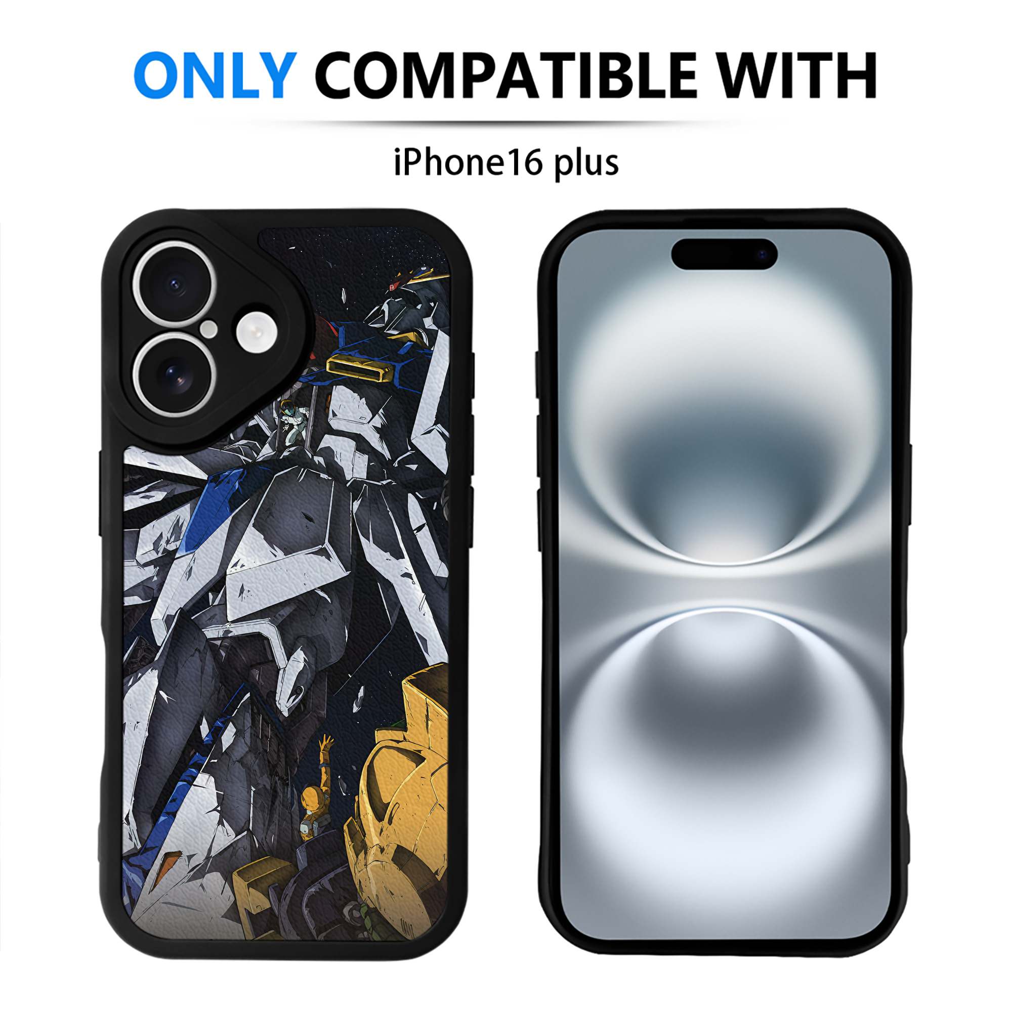 （画像用） 機動戦士ガンダム Mobile Suit Gundam 【iPhone 16シリーズ対応】シリコンスマホケース（レザー調） 材質：シリコン